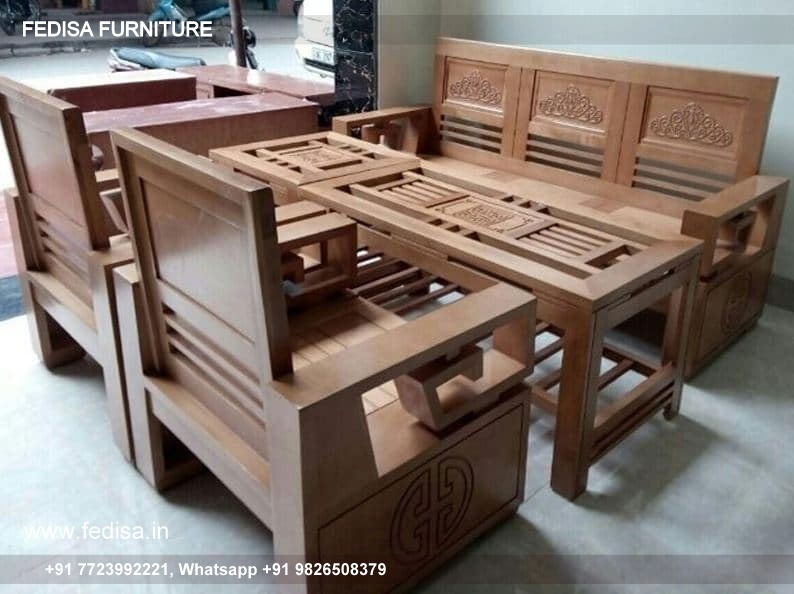 Solid Wood Sofa Set 2 And 3 Seater Sofa Set Curved Sofa Set Wooden Setty