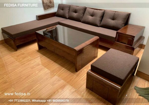 Godrej Interio Wooden Sofa L Shape Sofa Online Smart Sofa Set Lakdi Sofa