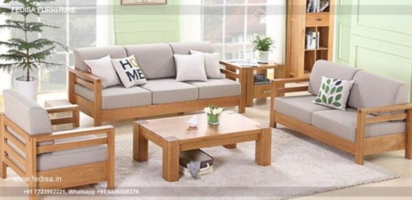 Wooden Sofa Chair Set King Sofa Set Mini L Shaped Couch Setty For Drawing Room