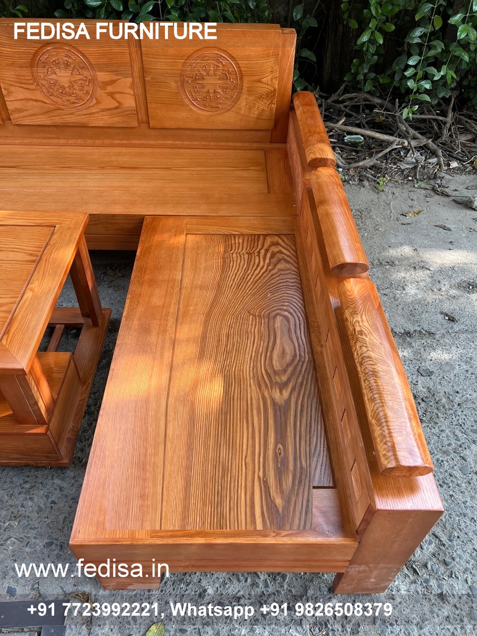 Simple Wooden Sofa 7 Seater Sofa L Shape Ledar Sofa Set Cheap Leather Living Room Sets