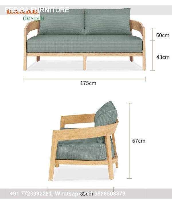 Wooden Teak Wood Sofa Set Sofa Bed Set For Living Room Emerald Green Sofa Set 5 Seater Sofa L Shape