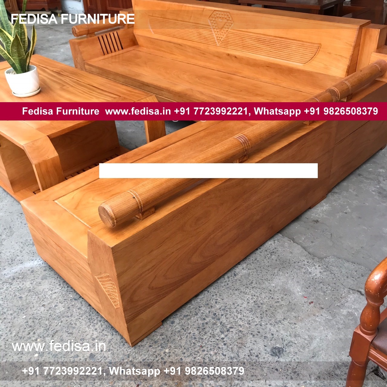 Jfa Wooden Sofa Home Furniture Sofa Set 5 Seater Sofa With Table Bent Sofa Set