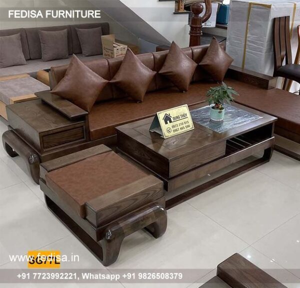 Sheesham Wood L Shaped Sofa Sofa Set With Tea Table L Shape Sofa Home Center Ikea Sofa Set For Living Room