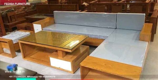 Small Size Wooden Sofa Set Pure Wood Sofa Set Wooden Sagwan Sofa Teak Wood Corner Sofa