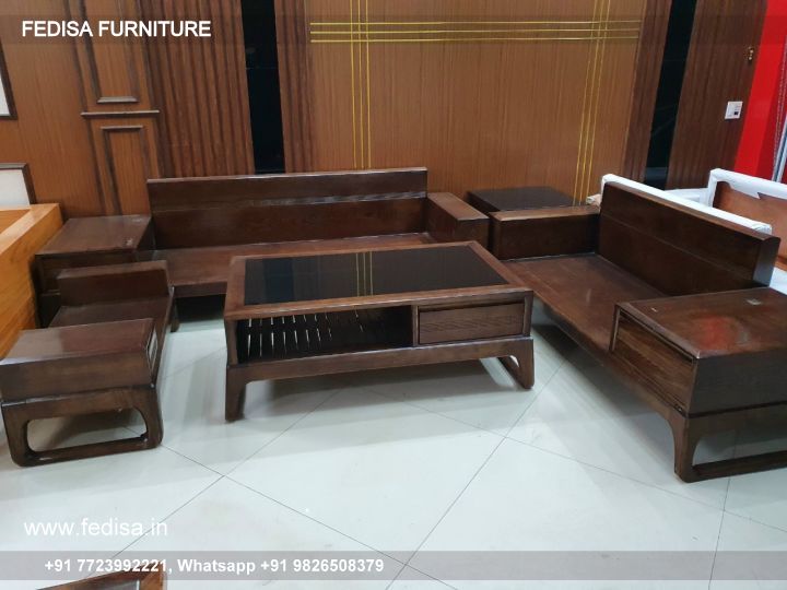 Ethnic Sofa Set Small Sofa Set Wooden Teak Wood 5 Seater Sofa Wooden Sofa Set Royal Oak