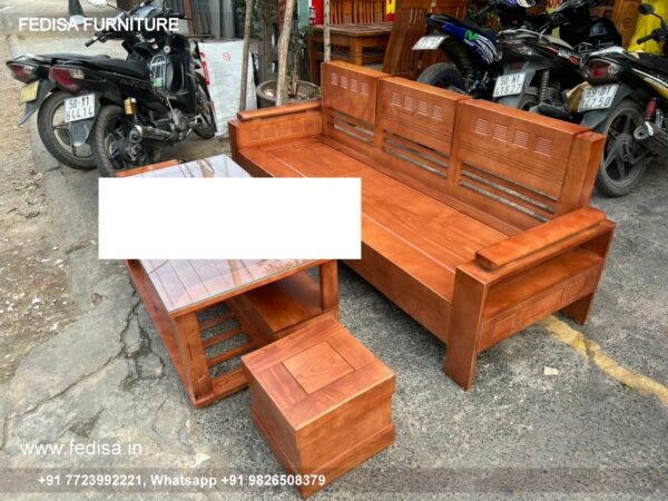 Wooden Sofa Teak Wood Bharat Lifestyle Sofa Brown L Shape Sofa Office Sofa Set Price