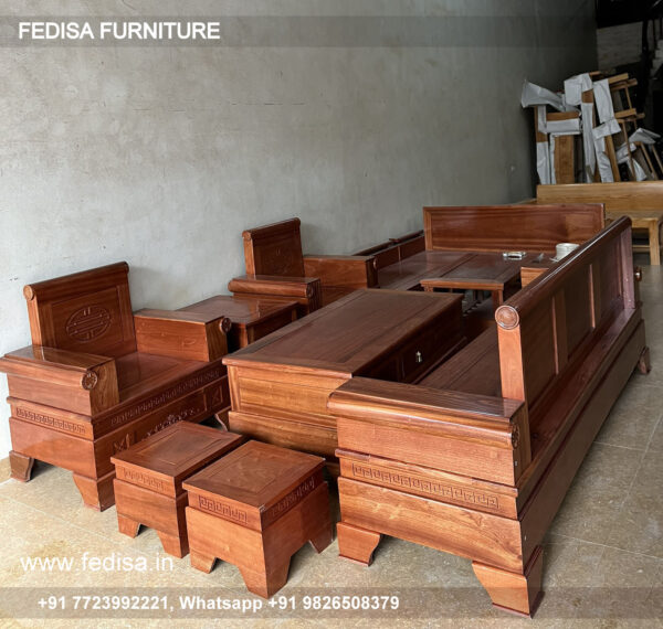 Malaysian Wood Sofa Set Price Small Sofa Set For Living Room Corner Sofa With Table Mini Corner Sofa Set With Storage