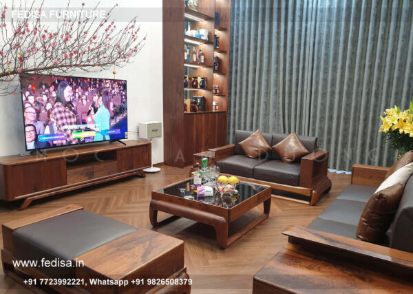 Wood Three Seater Sofa Best Wooden Sofa Left L Shaped Couch Handicraft Sofa Set
