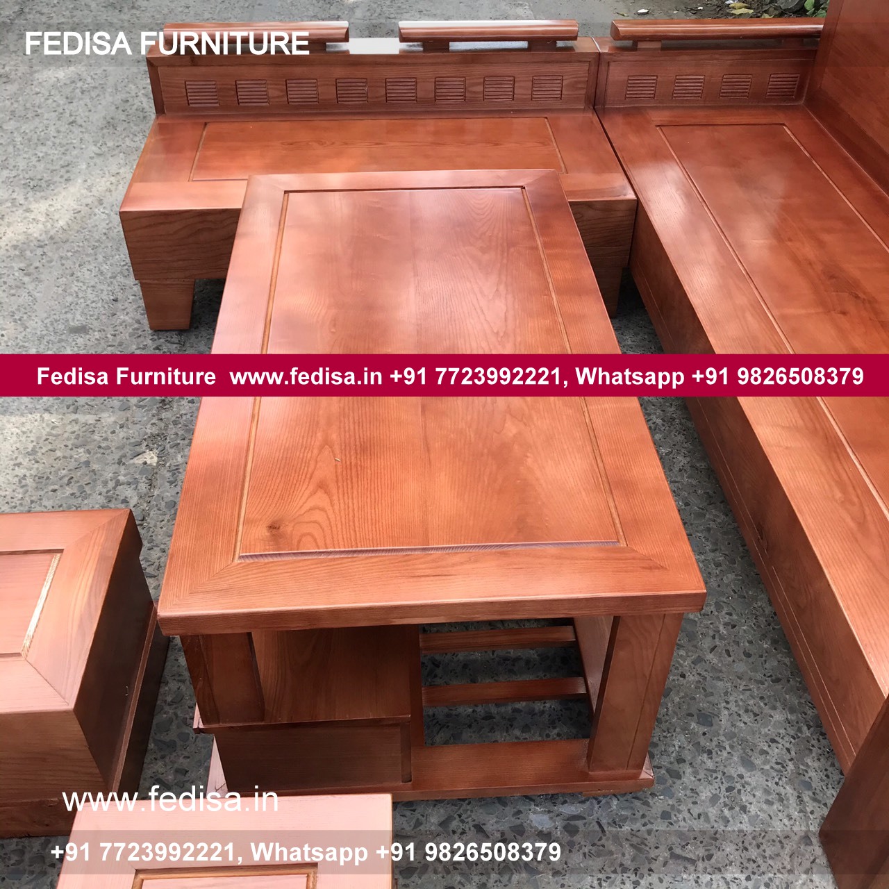 Wooden Sofa For Hall L Seater Couch Fabric Sofa Set Price Red Living Room Sets