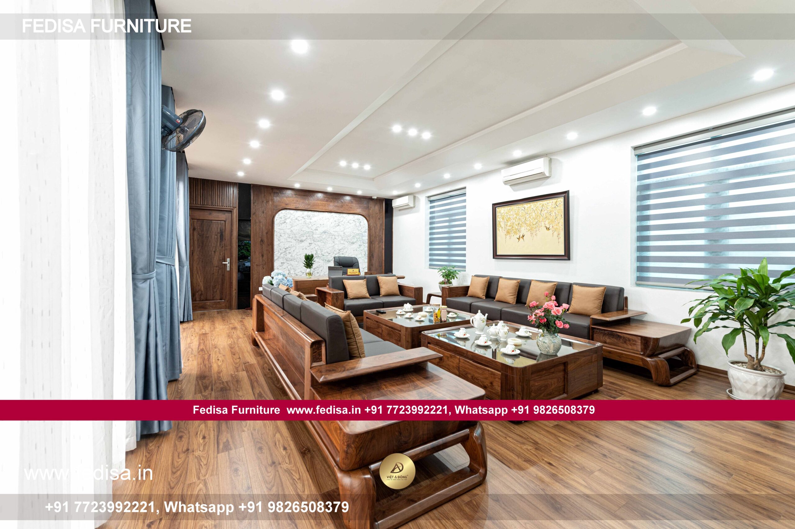 Wooden Sofa Set Wooden Ledar Sofa Set No-14859 Second Hand Wooden Sofa Set